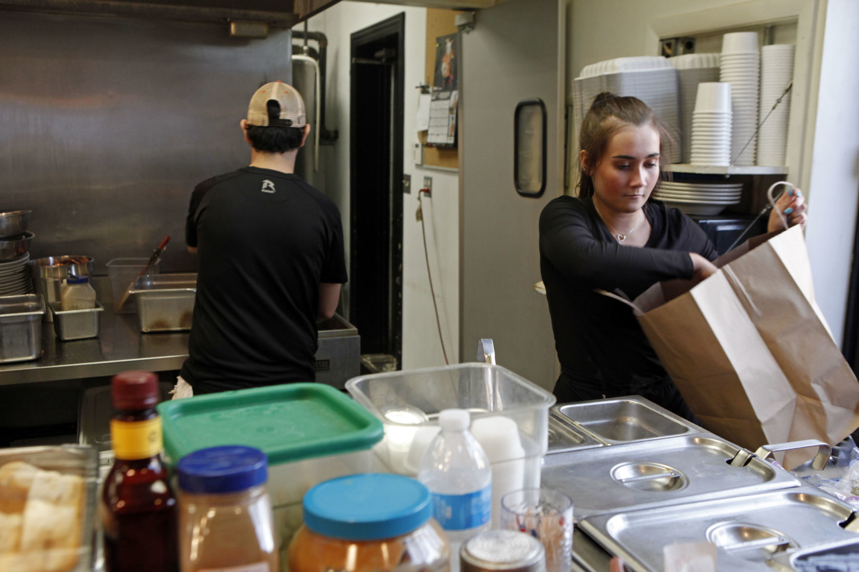 Takeout meals at Scrambled Diner